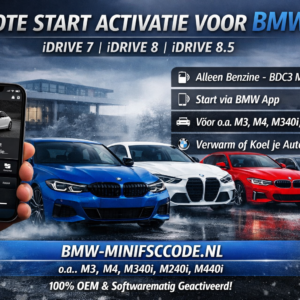 BMW Remote Start Engine 1CR Activatie – Start jouw BMW op afstand via de BMW App